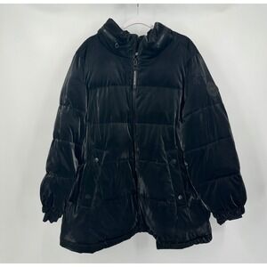 Arctic Expedition Womens Quilted Puffer Coat Size 2X Black Parka Jacket